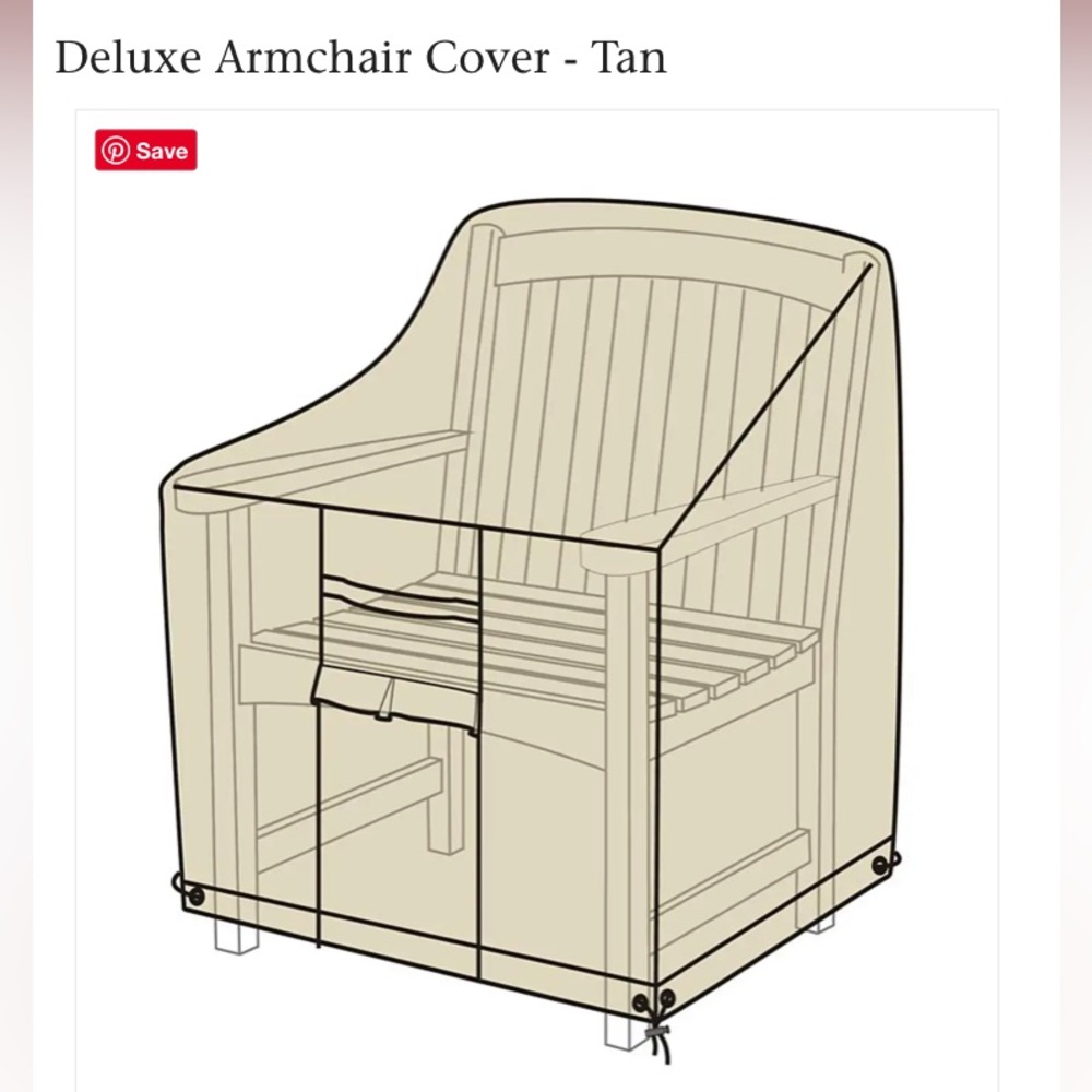 Deluxe Armchair Cover - Tan